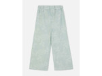 Pantalon à fleurs brodées