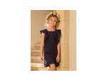 Combinaison bleu marine à volants pour filles