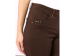 Pantalon long droit uni MARRON Femme
