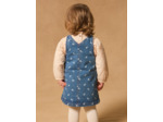 Chasuble en denim floral