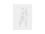 Body bébé fille écru à motif chat