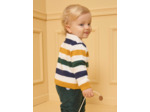 Gilet rayé patchs animaux