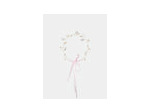 Couronne de fleurs en métal Fille