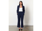 Pantalon 7/8 droit uni MARINE Femme