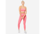 Brassière côtelée sans couture maintien léger Femme, Rose