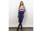 Pull fin rayé MULTICOLORE Femme