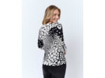 Pull fin en mélange cachemire imprimé ECRU Femme