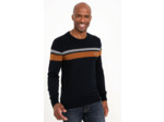 Pull Col Rond Rayure Placée