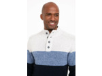 Pull Col Montant Rayé