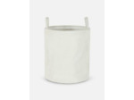 Panier à linge pliable en velours côtelé