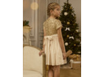 Robe à sequins dorés