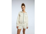 Veste sweat avec œillets
