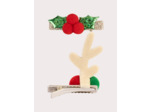 Lot de 3 barrettes à pompons pour fille