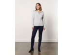 Pull épais rayé GRIS Femme