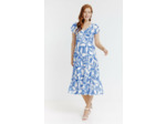 Robe Longue Imprimee Doublee Coton