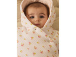 Veste à capuche en tubique et jersey