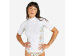 Tee shirt anti uv manches courtes Femme - 500 Belly blanc