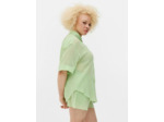 Chemise de plage froissée à boutons