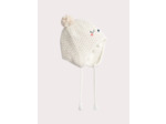 Bonnet à motif cœur pour bébé fille