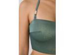 Bandeau haut de maillot à nouer irisé