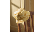 Chapeau reversible jaune et marron