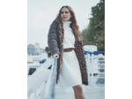 Doudoune mi-longue unie MARRON Femme