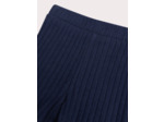 Legging marine en côte pour bébé fille