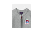 Gilet gris pour garçon avec écusson japonais