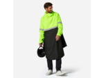 PONCHO PLUIE VISIBILITE JOUR NUIT 560 NOIR JAUNE FLUO