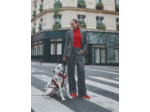 Veste courte Prince de Galles GRIS Femme