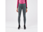 Legging chaud de running Femme- KIPRUN Run 500 Warm Vert fumé