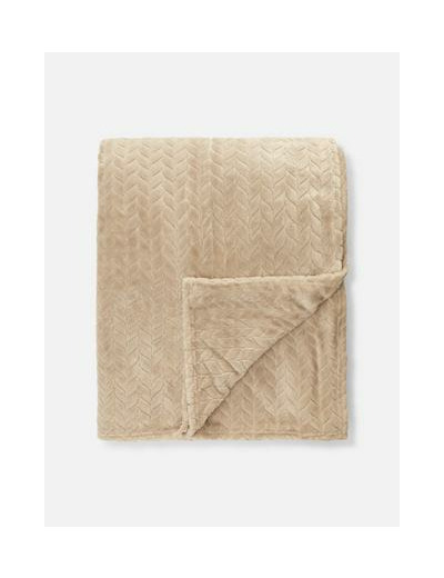 Couverture texturée en maille torsadée ultra-douce