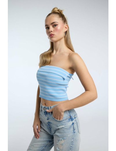Top en tricot avec rayures