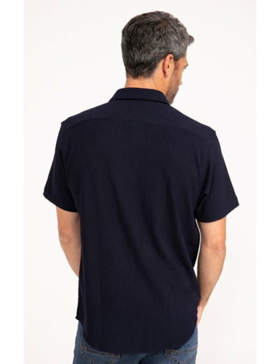 Chemise manches courtes Crepon