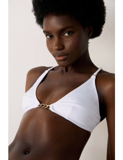 Triangle haut de maillot détail bijou