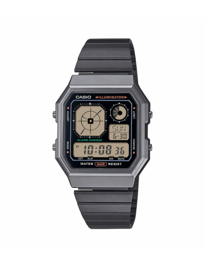 Montre quartz Mixte Vintage Noir