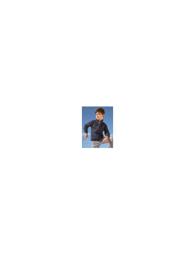 Gilet zippé bleu marine torsadé pour garçon