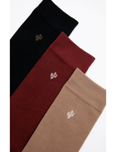 Lot 3 paires chaussettes homme