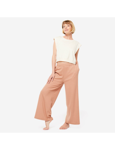 Ts crop loose yoga beige