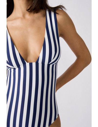 Maillot 1 pièce rayé