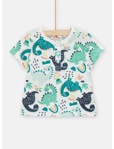 Tee Shirt Manches Courtes Ecru