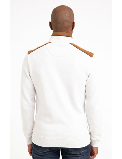 Polo manches longues col montant