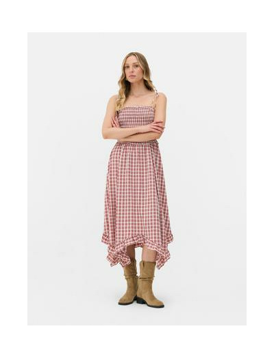 Robe mi-longue asymétrique Rita Ora