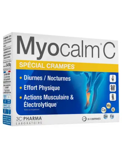 Myocalm C Comprimés Crampes Boîte De 30