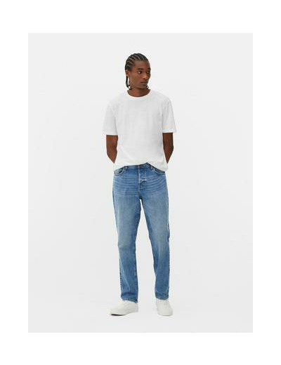 Jean droit taille mi-haute