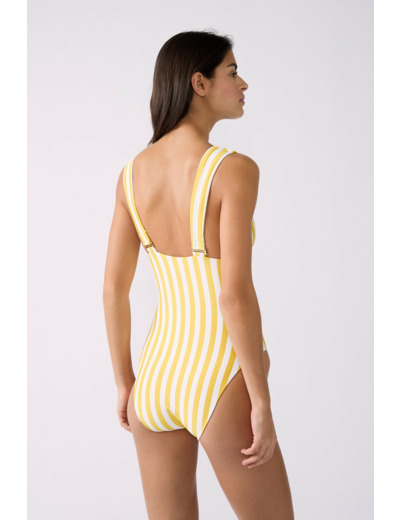 Maillot 1 pièce rayé