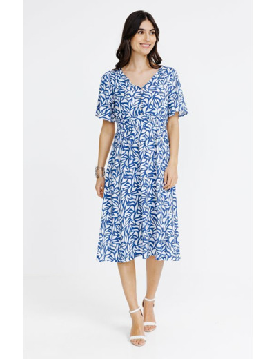 Robe midi imprimée