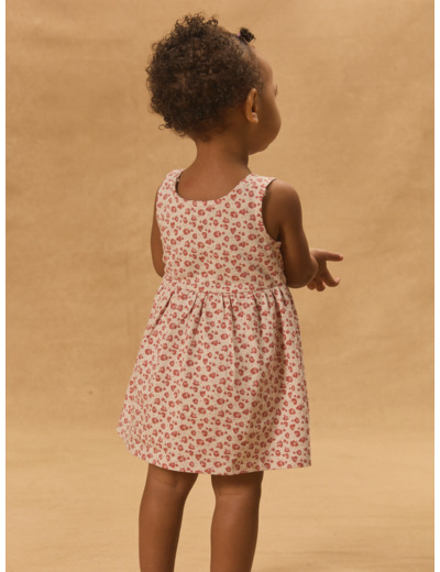 Robe sans manches imprimé léopard