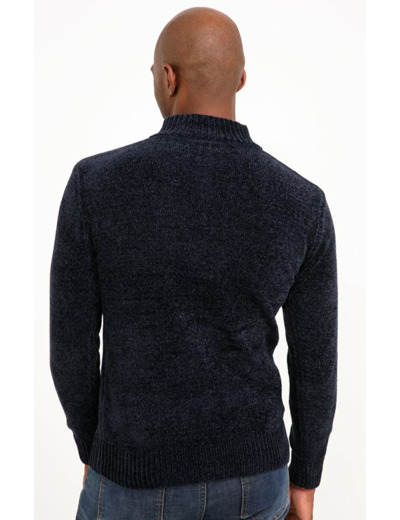 Pull Col Montant Chenille