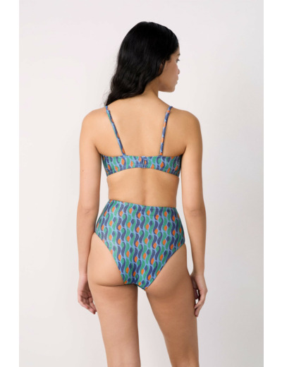 Bandeau haut de maillot pailleté